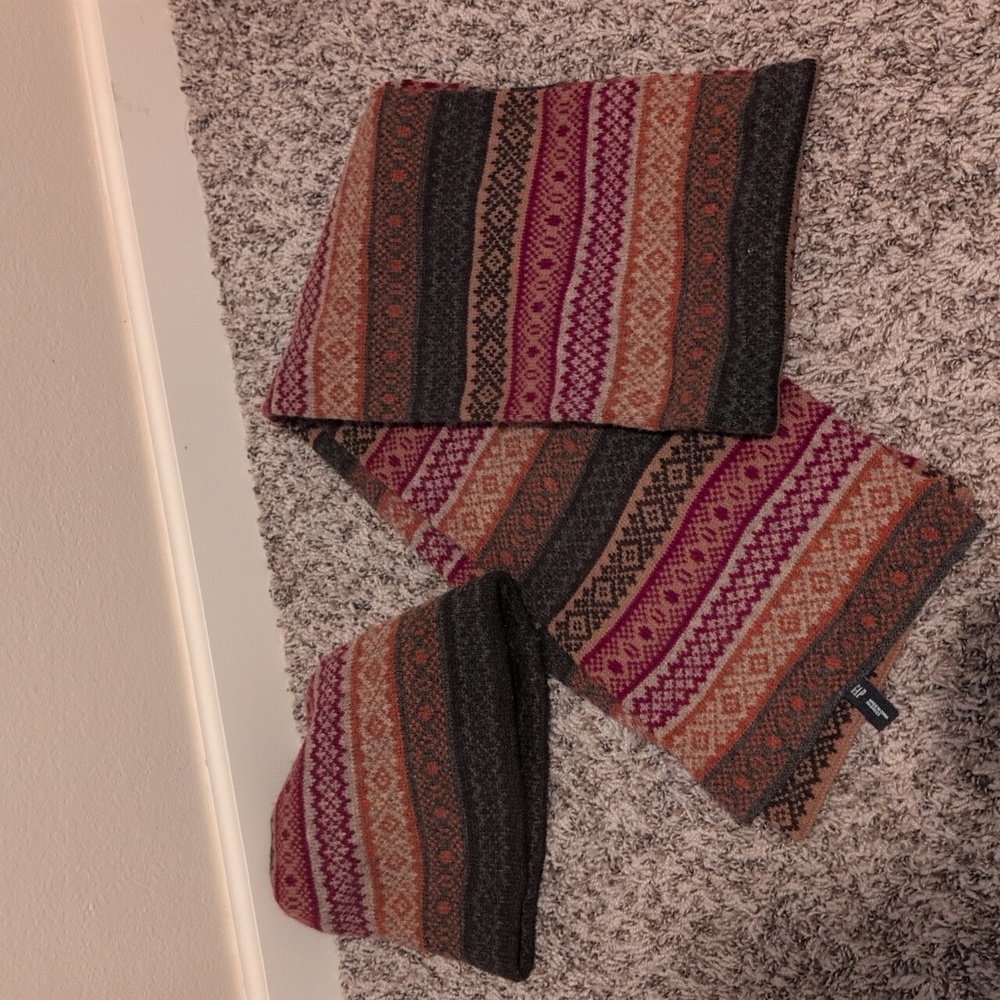 Matching wool hat and scarf